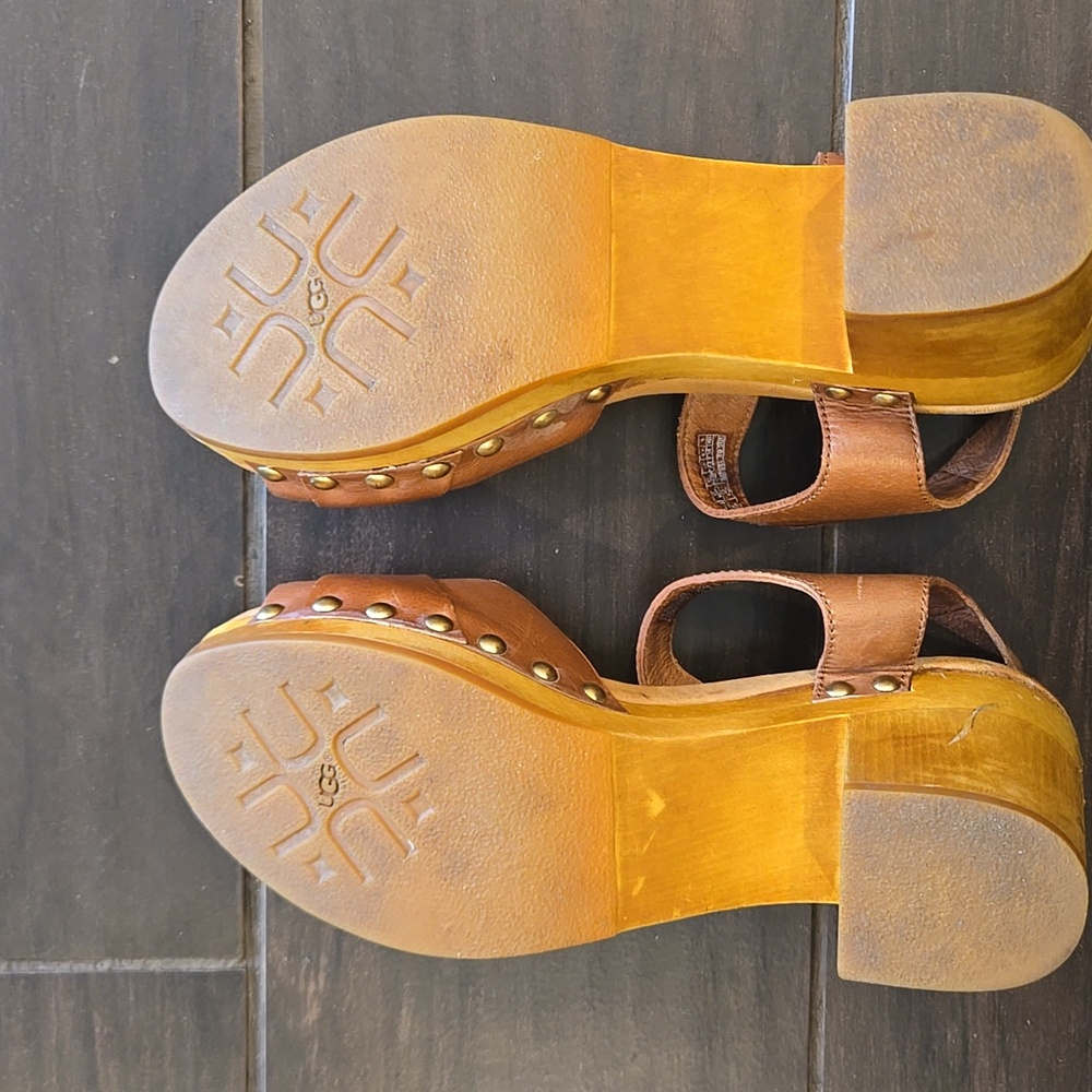 UGG Women's Tan "Janie" Sandals Sz 6 - Picture 3 of 6